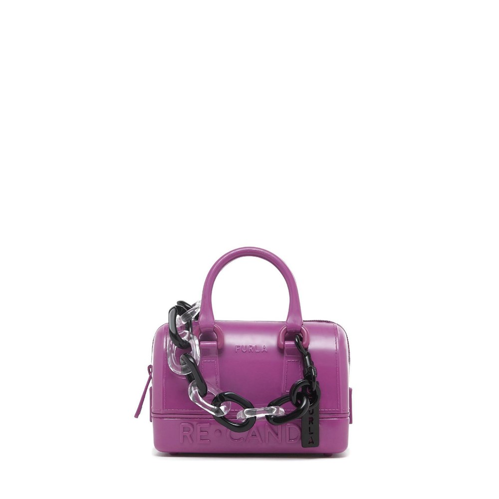 Women's Furla Candy Handbags Red | 7084-ABRKW