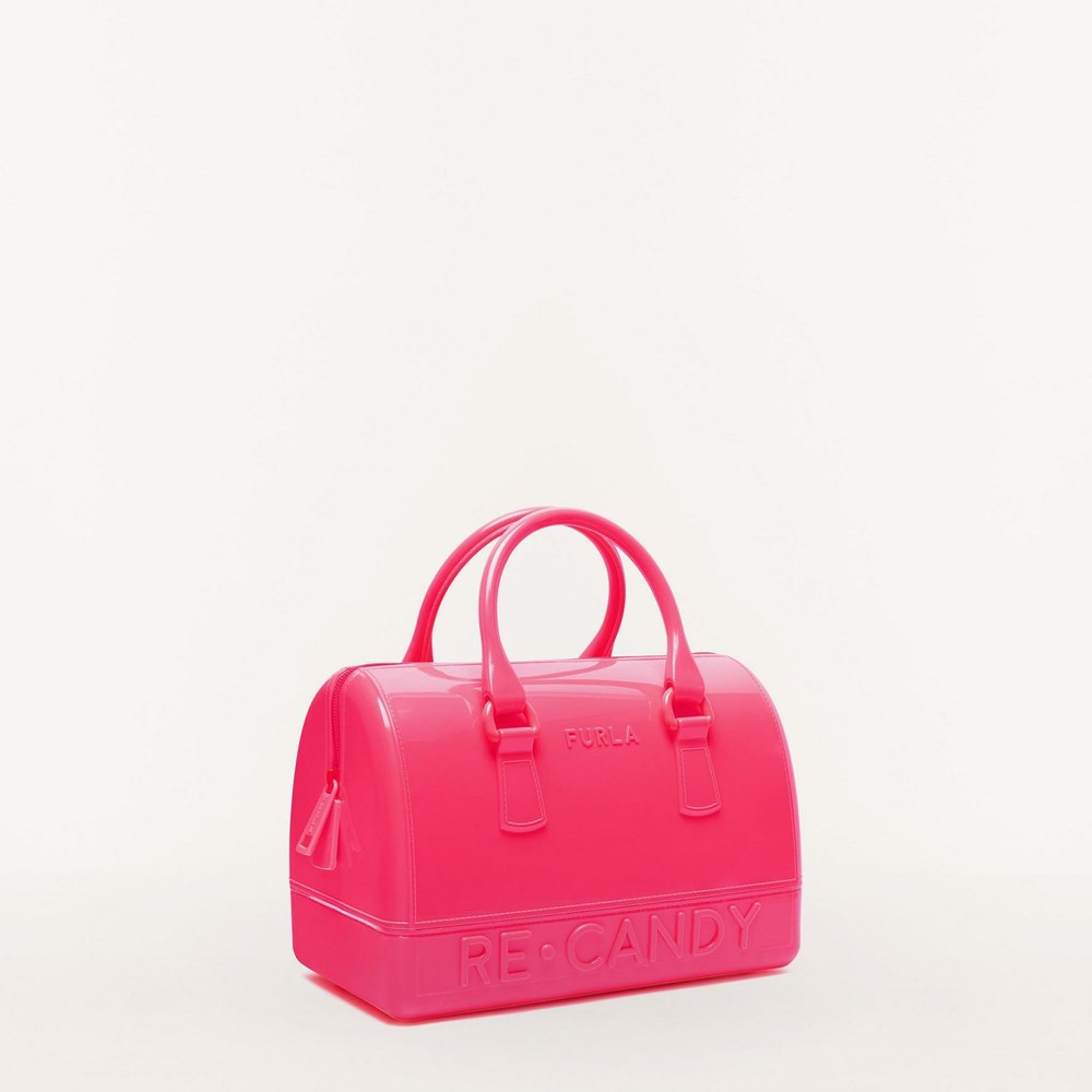 Women's Furla Candy Handbags Red | 8053-RZMNI