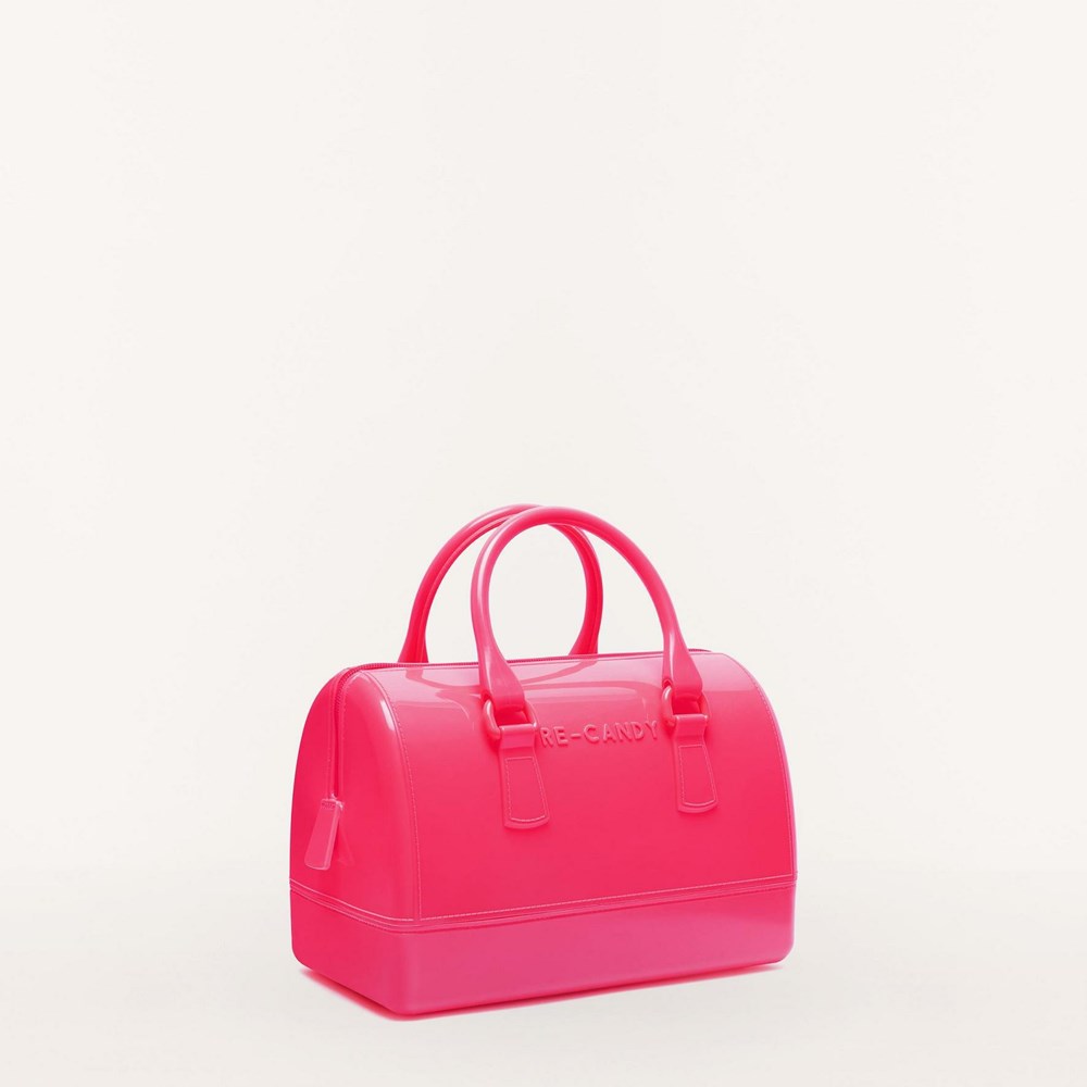 Women's Furla Candy Handbags Red | 8053-RZMNI