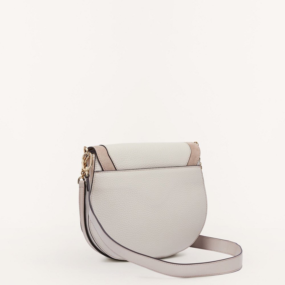 Women's Furla Club 2 Crossbody Bags Beige | 8129-JGLKB