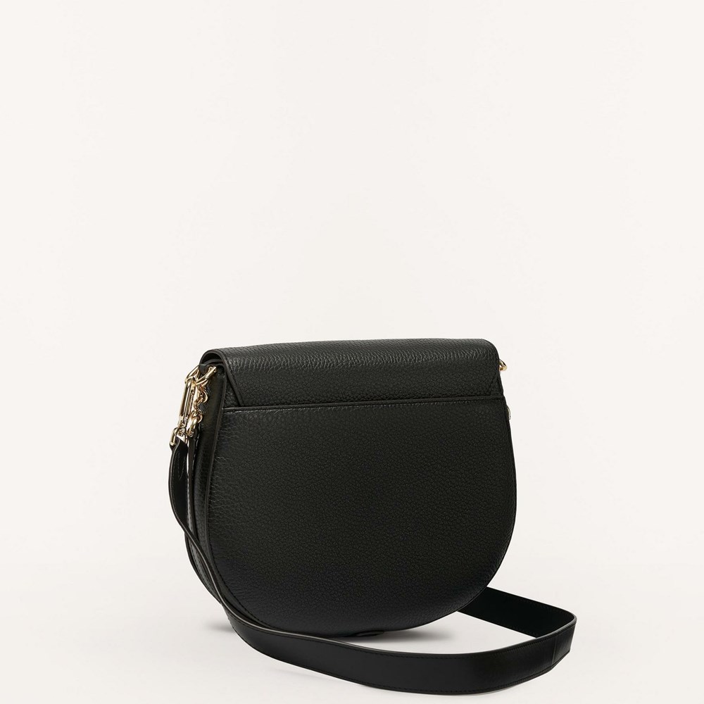 Women's Furla Club 2 Crossbody Bags Black | 8521-EXSJP