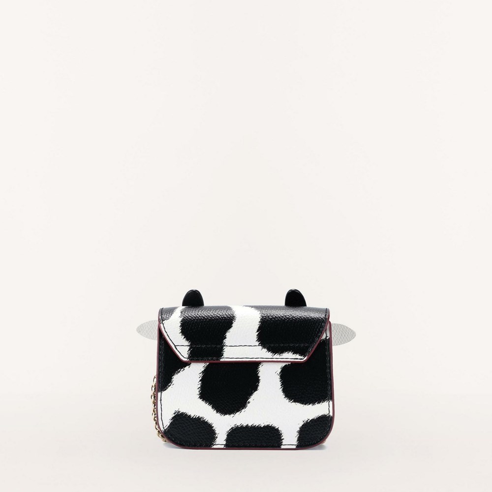 Women's Furla Cny 2021 Crossbody Bags White Black | 7450-UNDMH