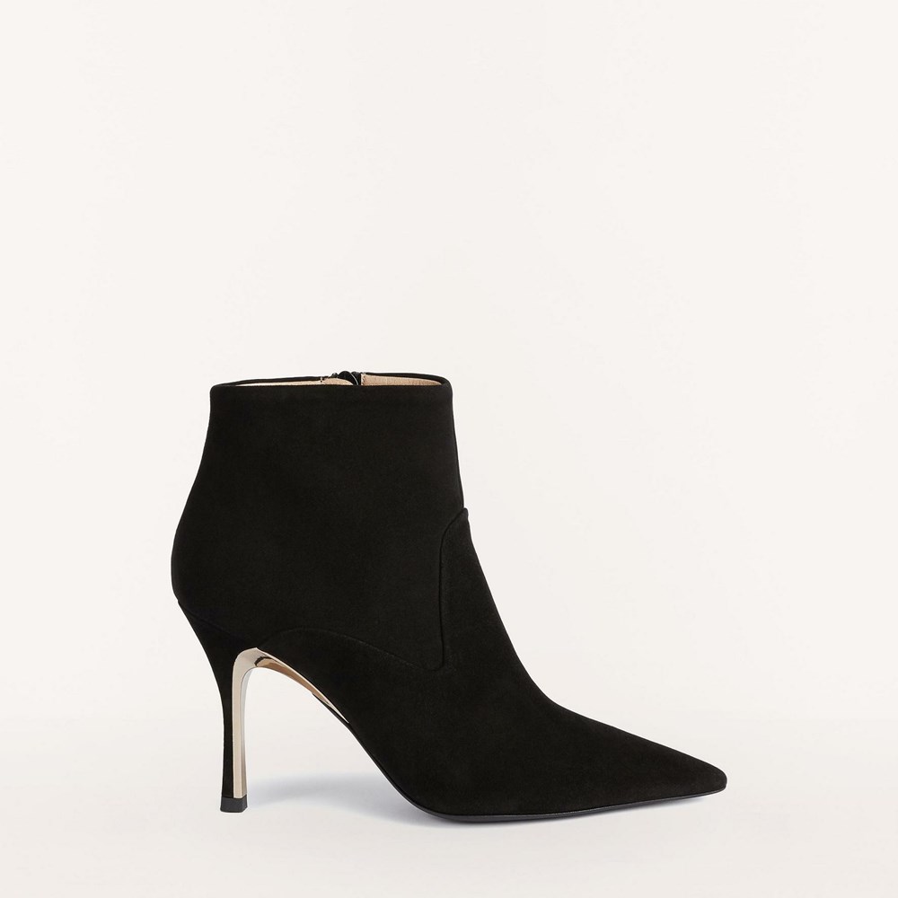 Women's Furla Code Boots Black | 1593-CHASK