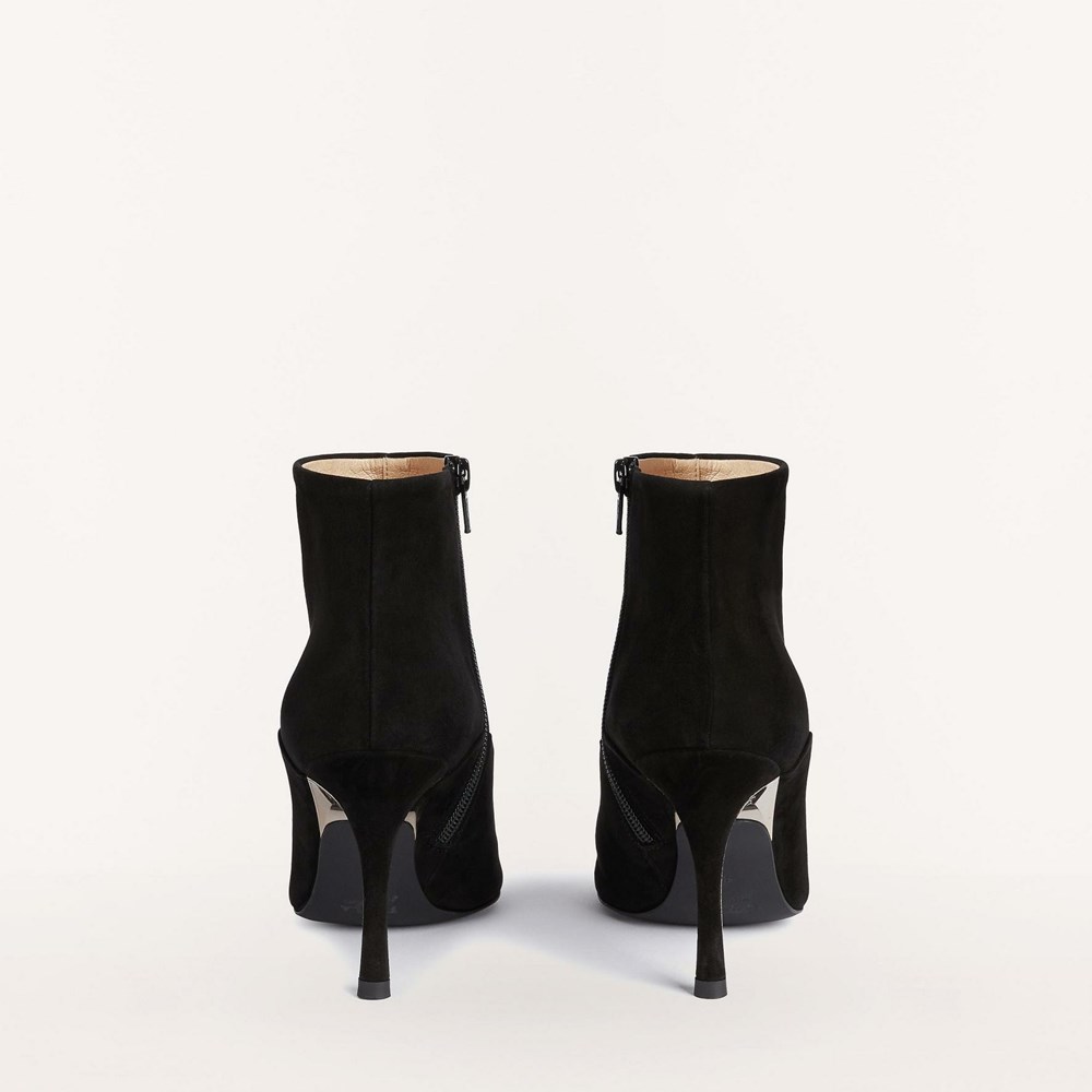 Women's Furla Code Boots Black | 1593-CHASK