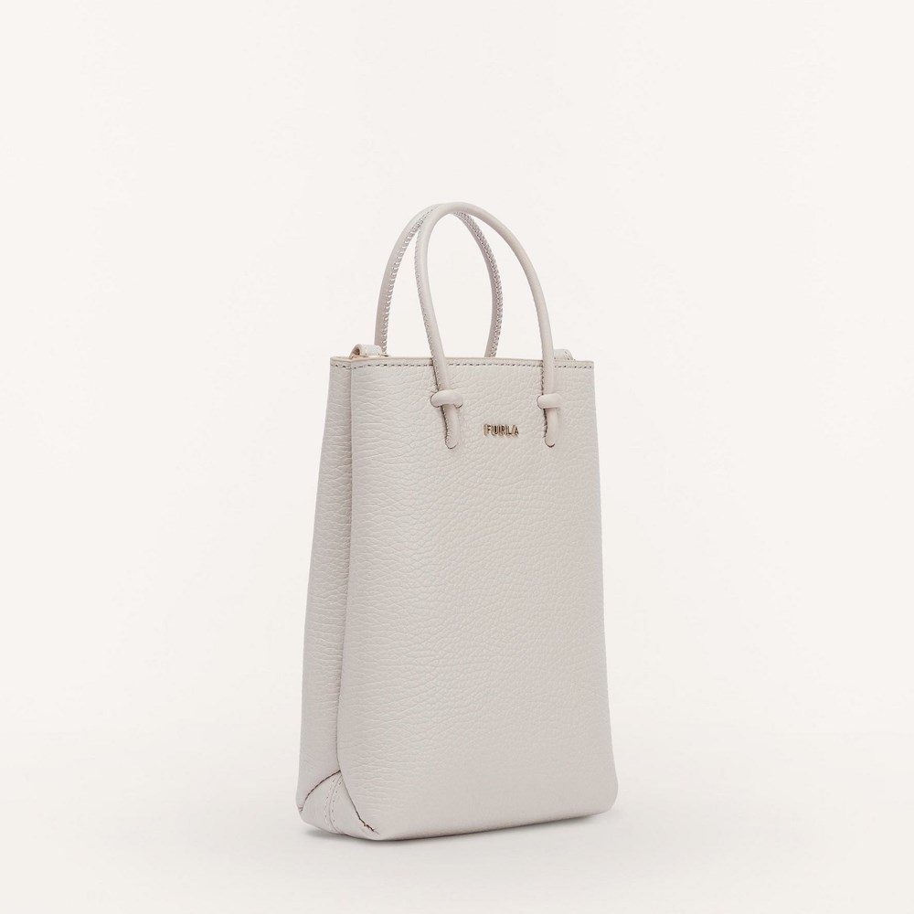 Women's Furla Essential Mini Bags Beige | 0378-ZWLPF