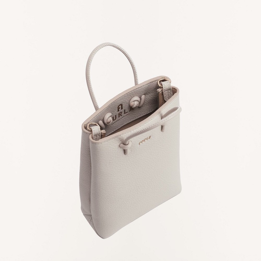 Women's Furla Essential Mini Bags Beige | 0378-ZWLPF