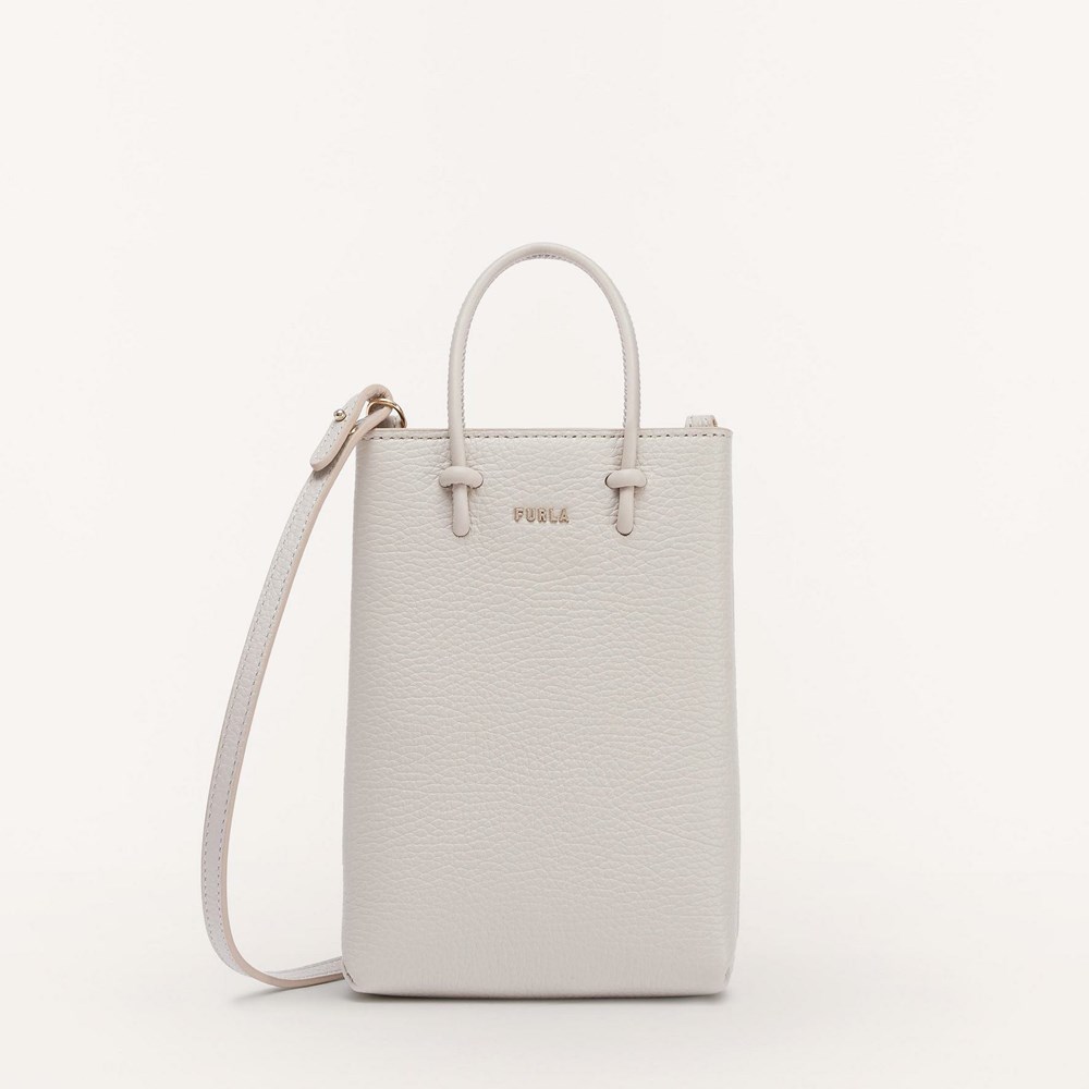 Women\'s Furla Essential Mini Bags Beige | 0378-ZWLPF