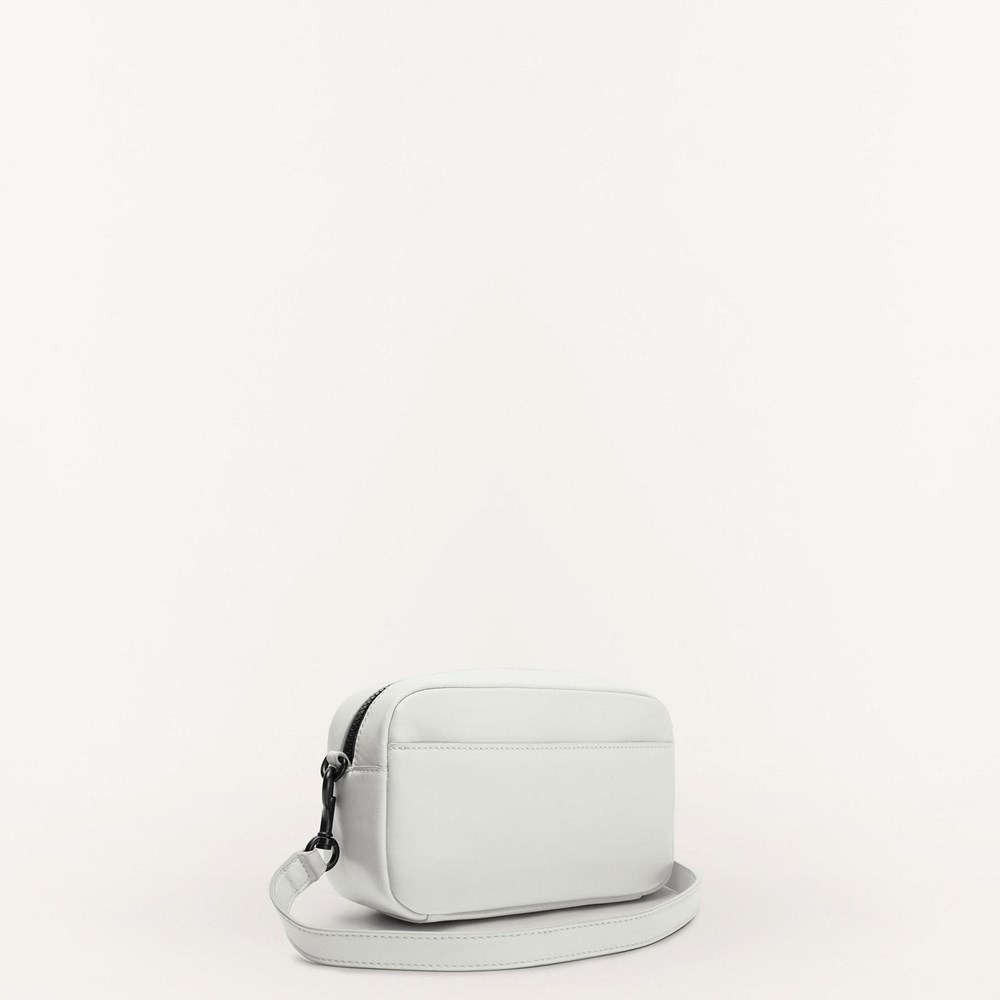 Women's Furla Iris Crossbody Bags White Black | 5918-FXNKC