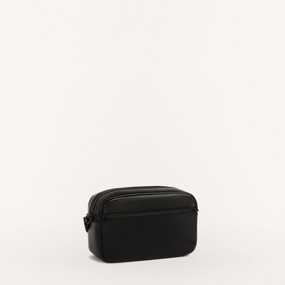 Women's Furla Iris Mini Bags Black White | 1082-VJFAL