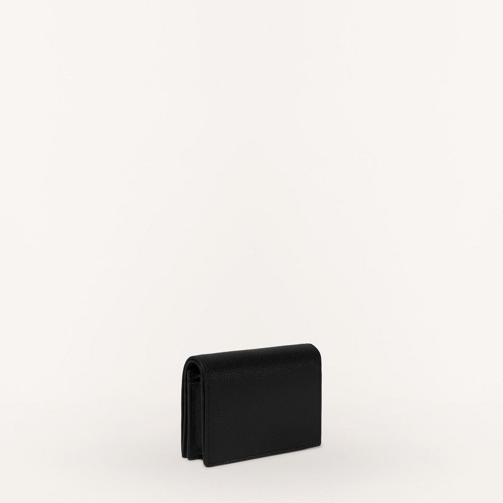 Women's Furla Magnolia Bifold Wallets Black | 6491-LJIZR