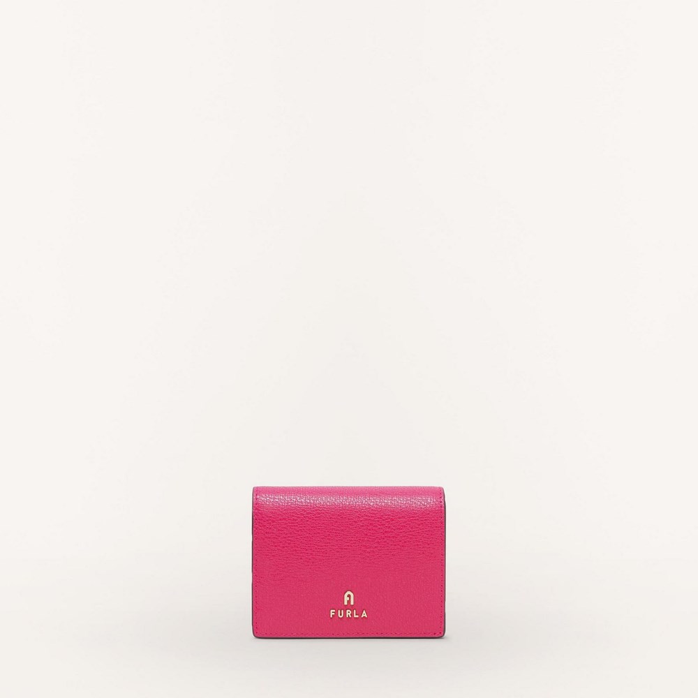 Women\'s Furla Magnolia Bifold Wallets Red Pink | 1679-WFBVN