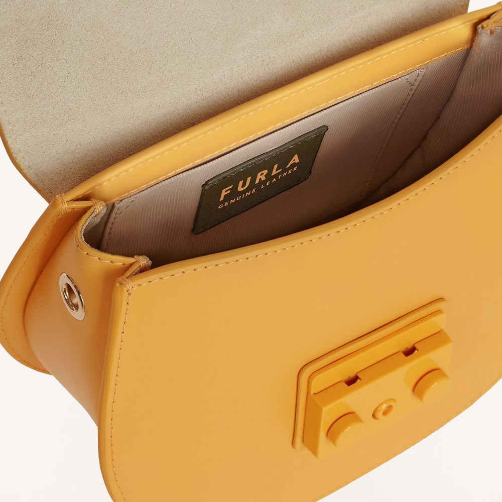 Women's Furla Metropolis Crossbody Bags Yellow | 0298-WUOGM