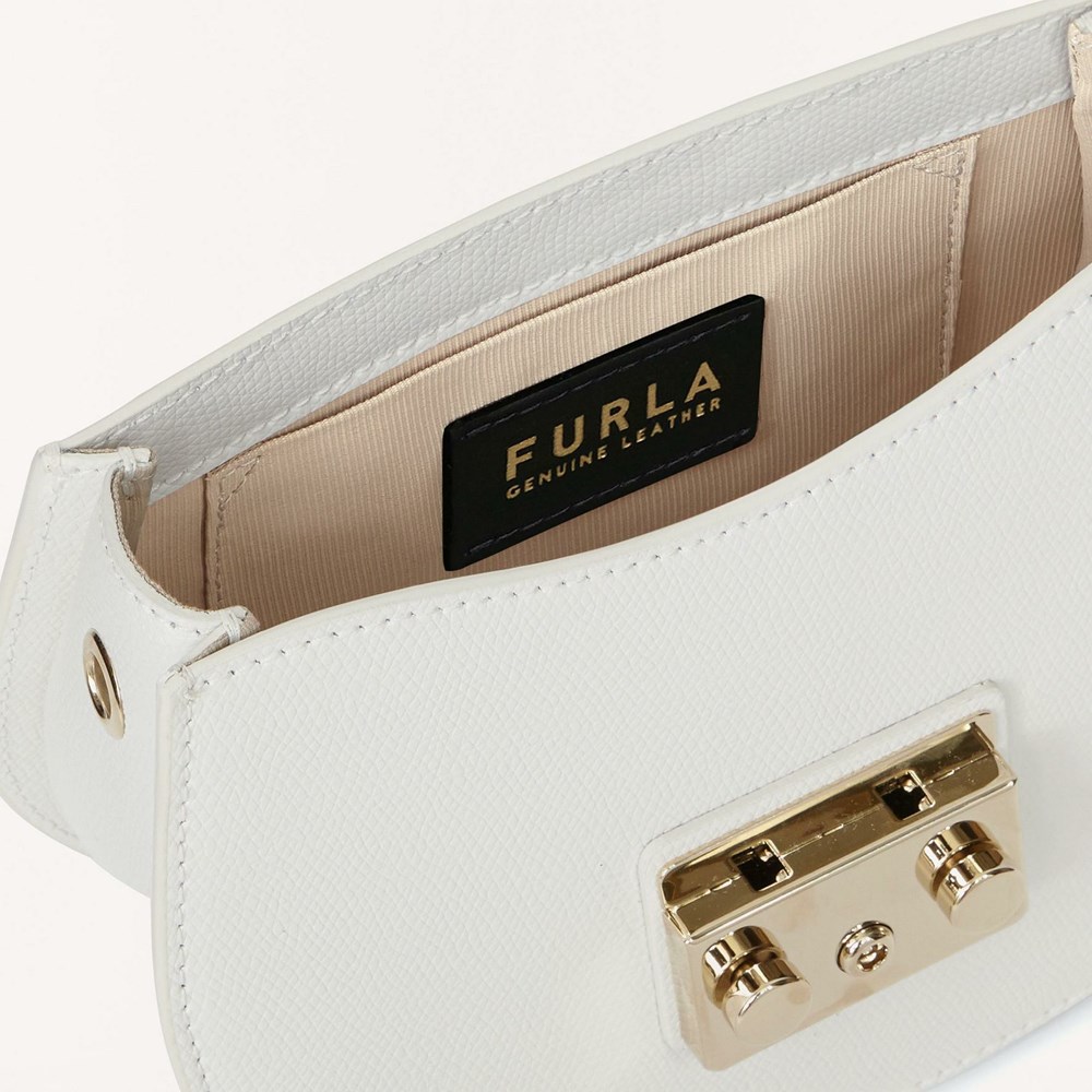 Women's Furla Metropolis Crossbody Bags White | 0863-ZPMYQ