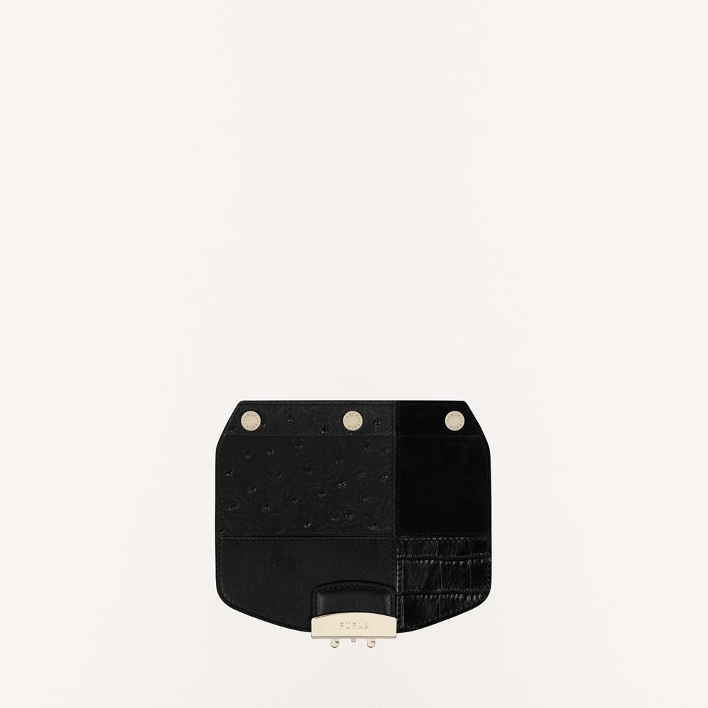 Women\'s Furla Metropolis Crossbody Bags Black | 1863-PFESM