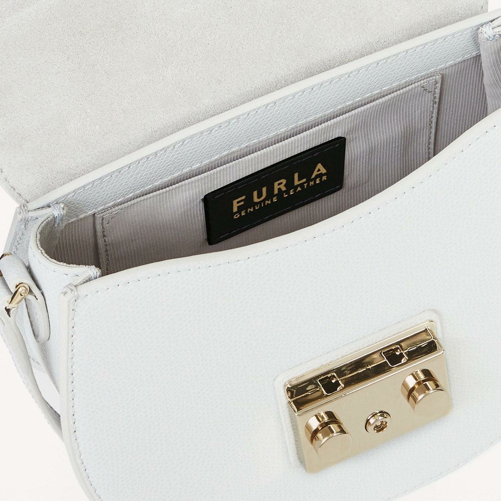 Women's Furla Metropolis Crossbody Bags Grey White | 3269-LOEJA