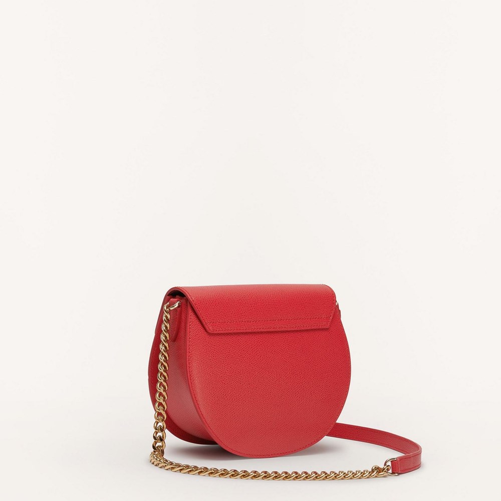 Women's Furla Metropolis Crossbody Bags Red | 6329-DNESM