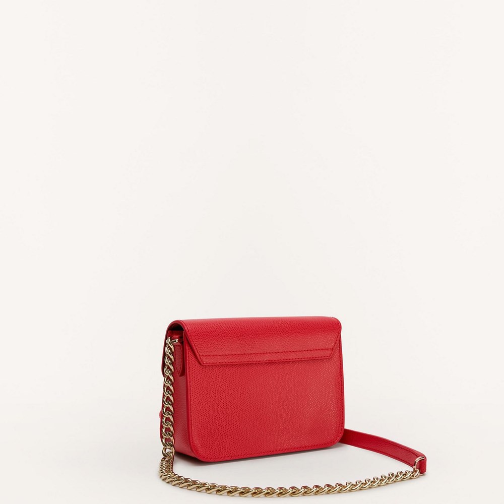 Women's Furla Metropolis Crossbody Bags Red | 9853-YBIUE