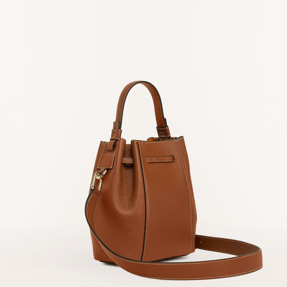 Women's Furla Miastella Mini Bags Brown | 3748-UYQVD