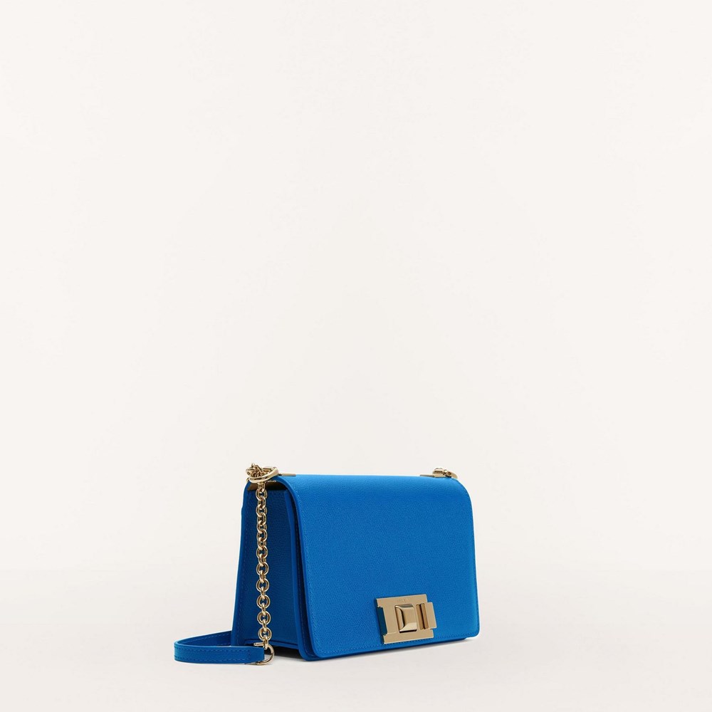 Women's Furla Mimi Crossbody Bags Blue | 5130-RVEWL