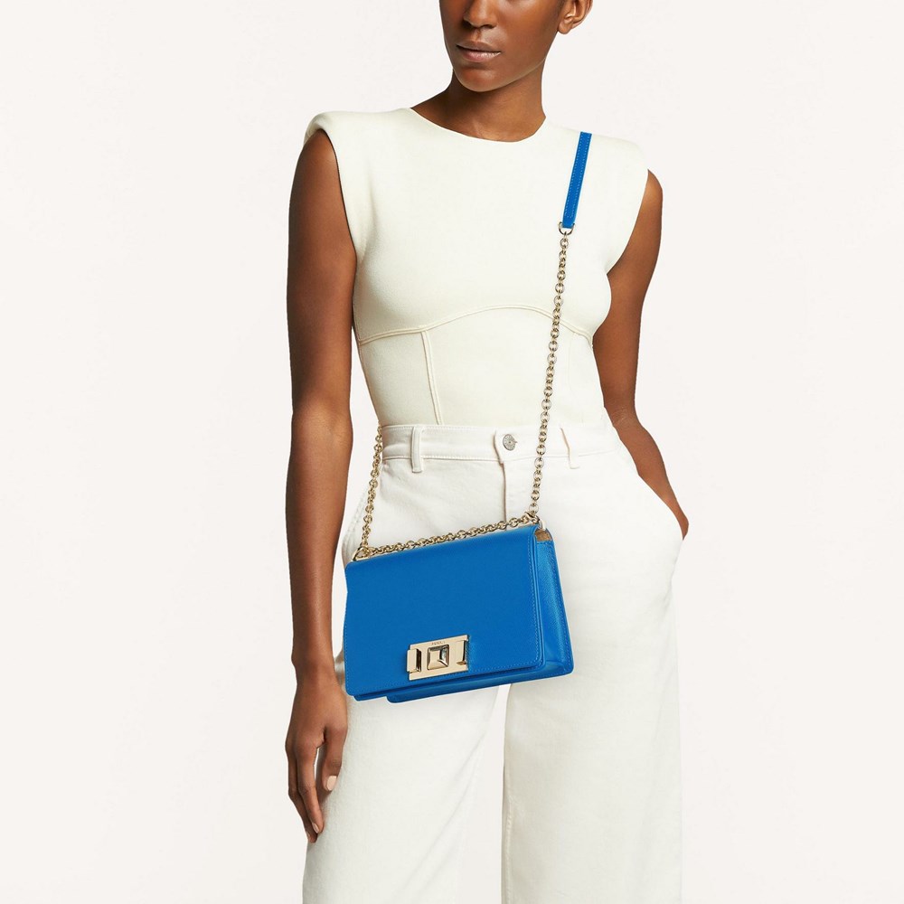 Women's Furla Mimi Crossbody Bags Blue | 5130-RVEWL