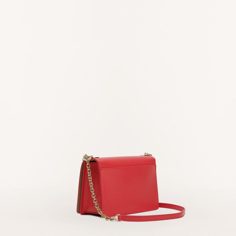 Women's Furla Mimi Crossbody Bags Red | 3756-UWOLA