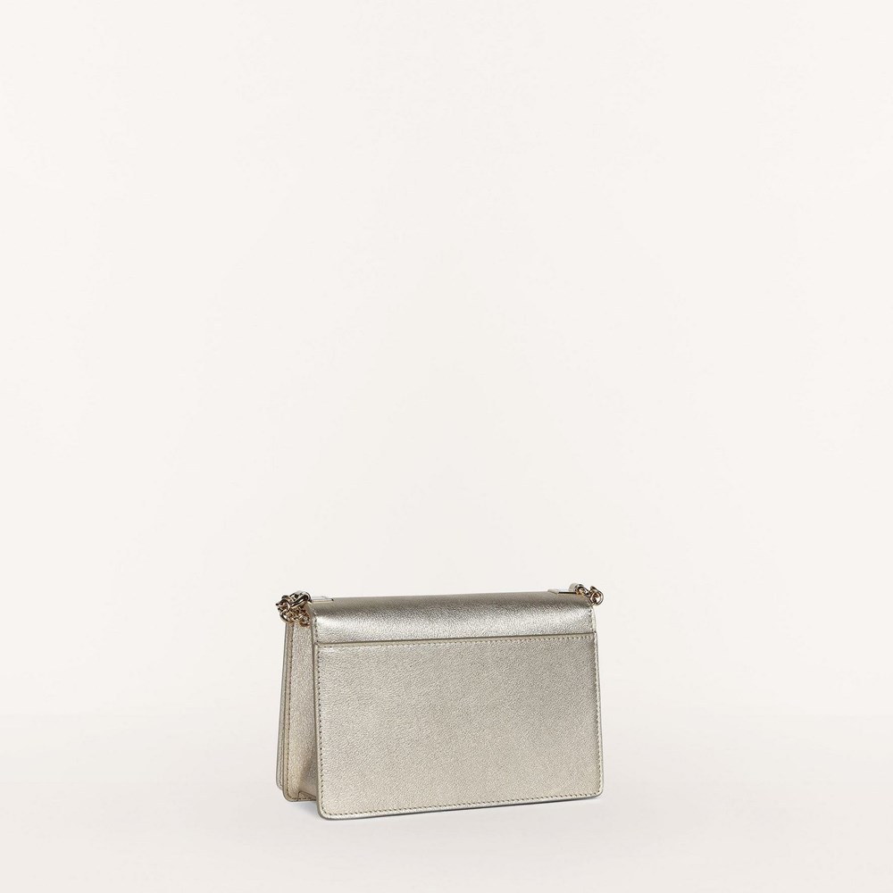 Women's Furla Mimi Crossbody Bags Silver | 3089-HJIDY