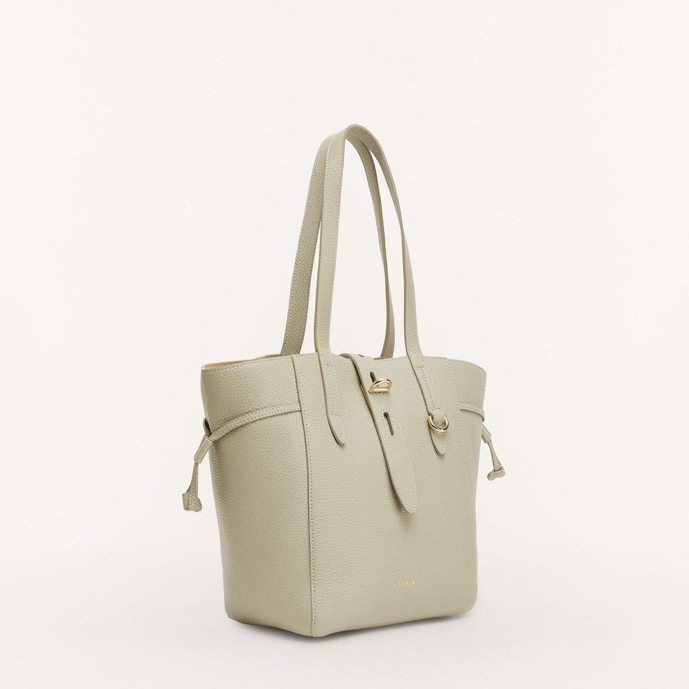 Women's Furla Net Handbags Beige | 2849-UIBFM