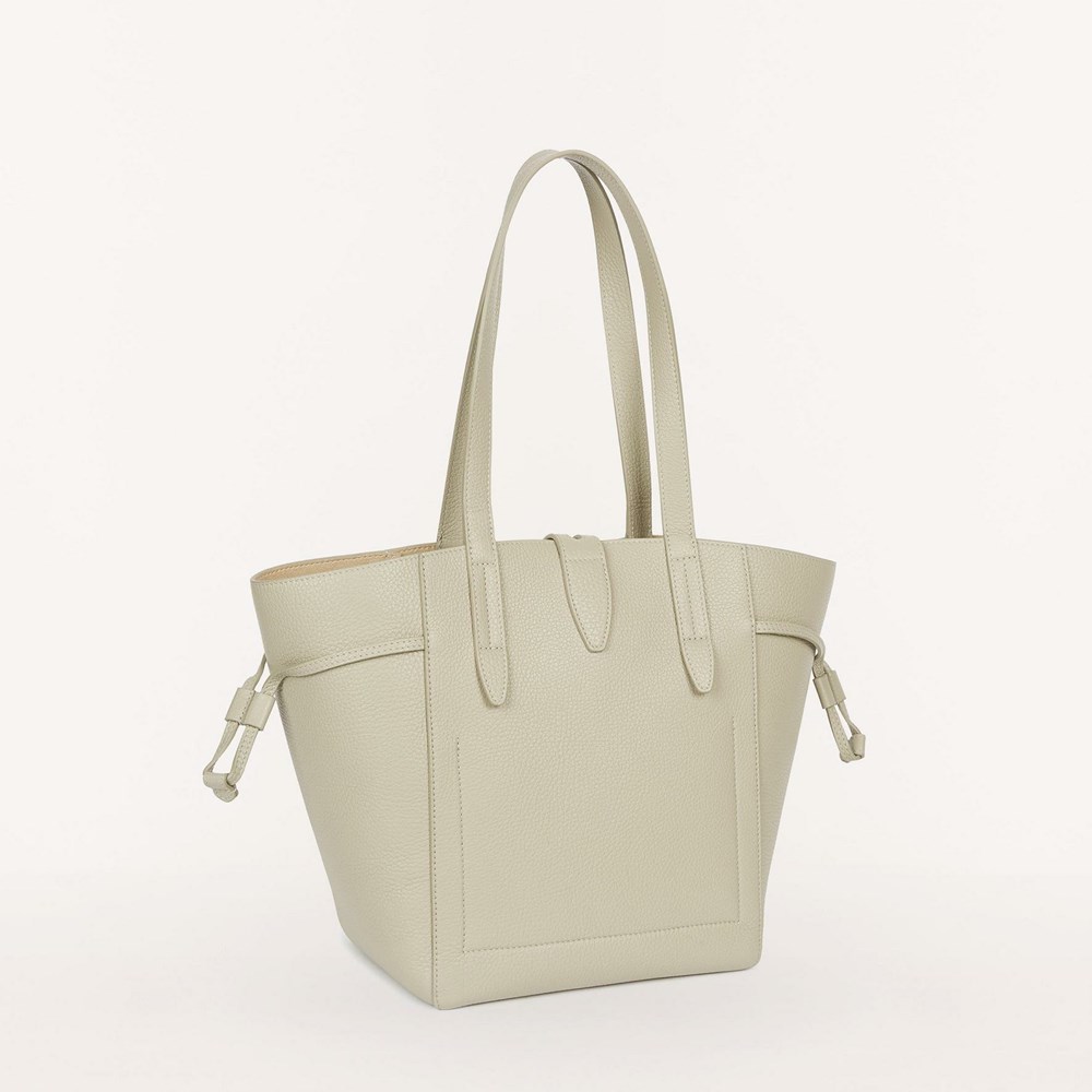 Women's Furla Net Handbags Beige | 2849-UIBFM