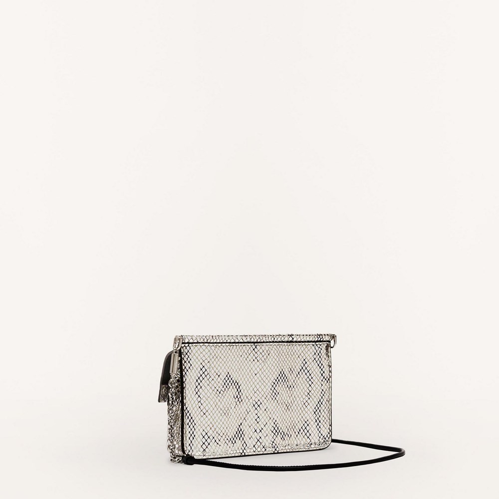 Women's Furla Ninfa Mini Bags Silver | 2931-ZGJPQ