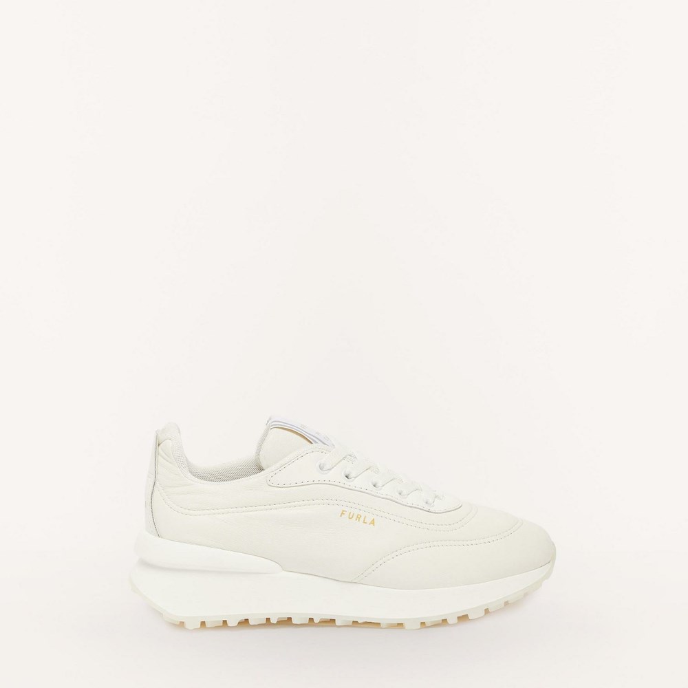 Women's Furla Nuvola Sneakers White | 8923-PWAKH