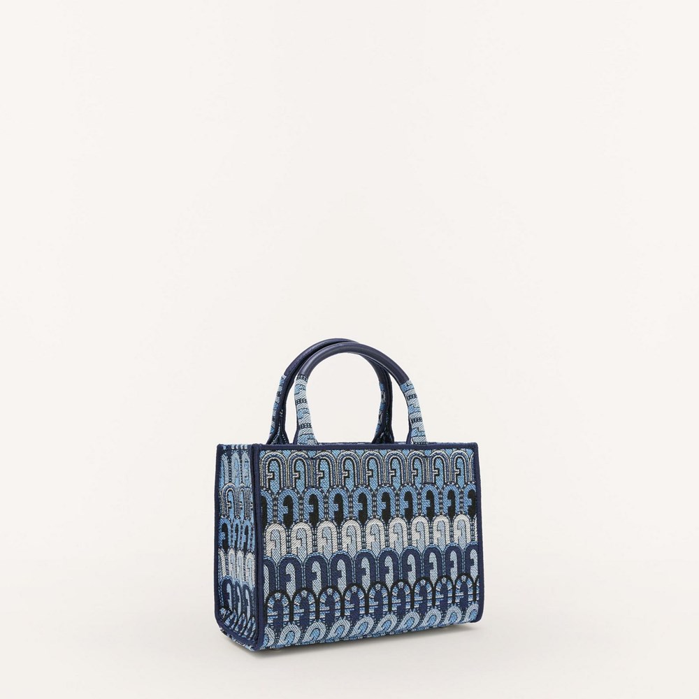 Women's Furla Opportunity Handbags Blue | 0759-TPZIH