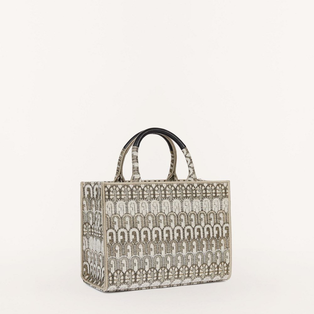 Women's Furla Opportunity Handbags Silver | 2067-NZVGA