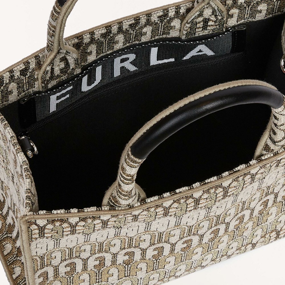 Women's Furla Opportunity Handbags Silver | 2067-NZVGA