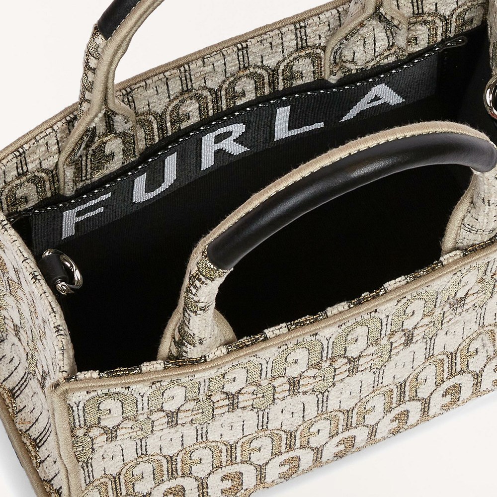 Women's Furla Opportunity Handbags Silver | 7051-WMRLS