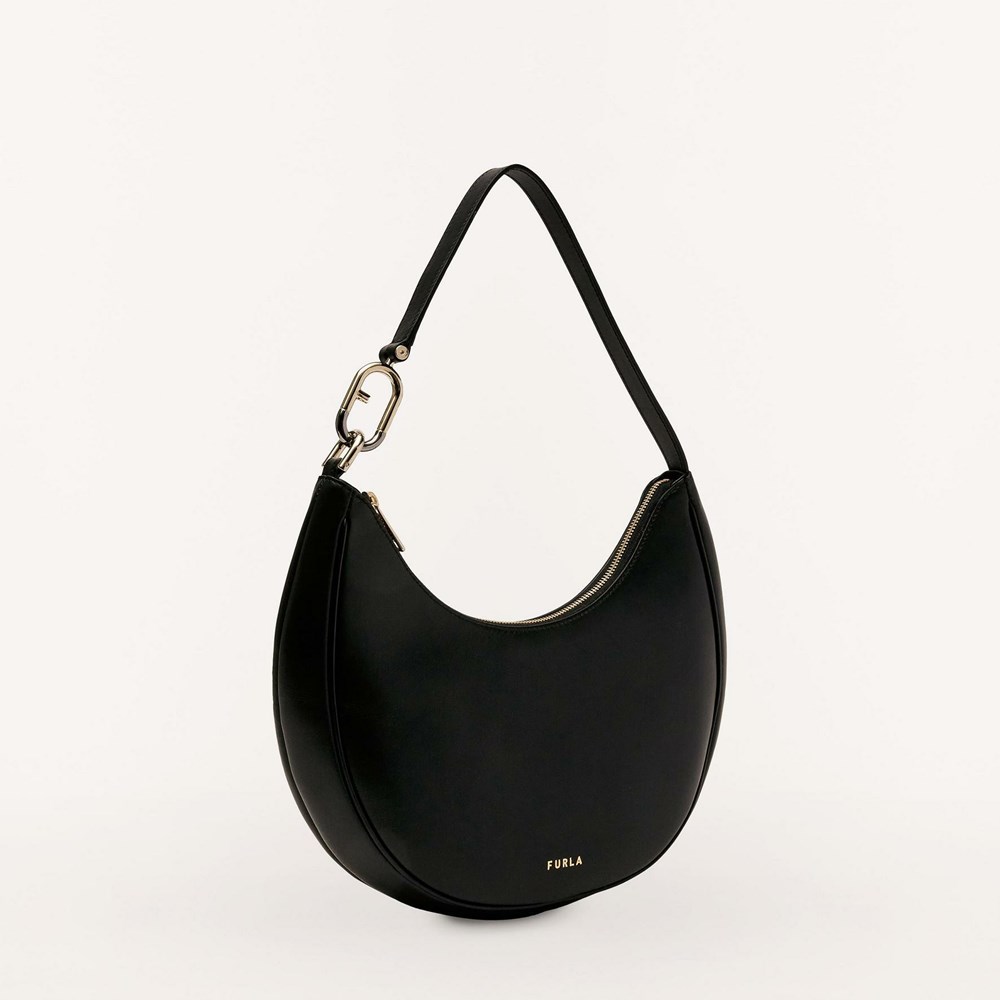 Women's Furla Primavera Shoulder Bags Black | 2781-XOSTQ