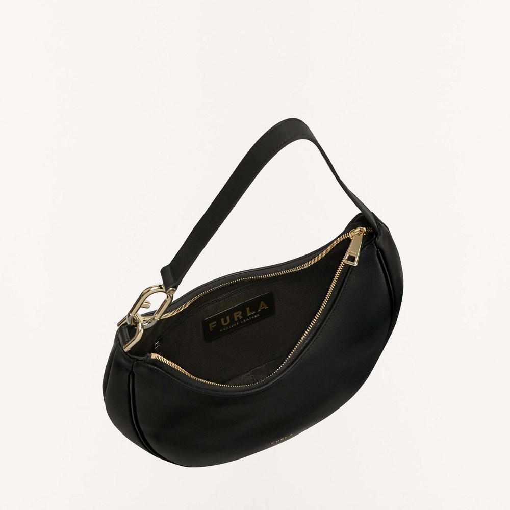 Women's Furla Primavera Shoulder Bags Black | 2781-XOSTQ