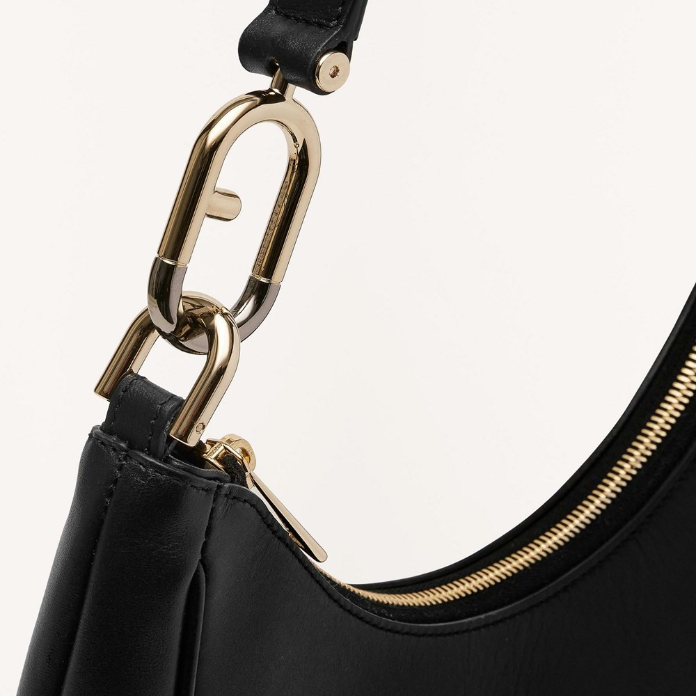 Women's Furla Primavera Shoulder Bags Black | 2781-XOSTQ