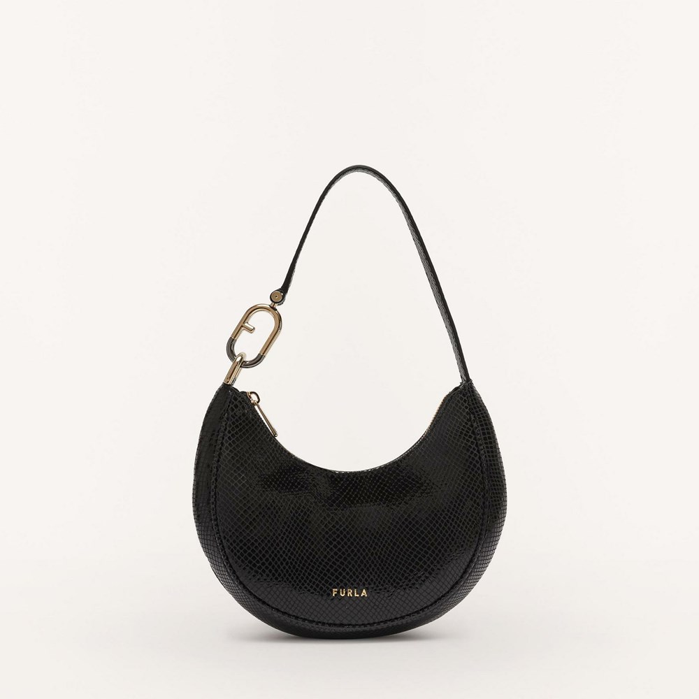 Women\'s Furla Primavera Shoulder Bags Black | 4631-GMRIK