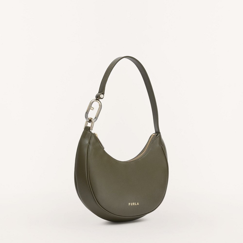 Women's Furla Primavera Shoulder Bags Green | 3805-NRIHE