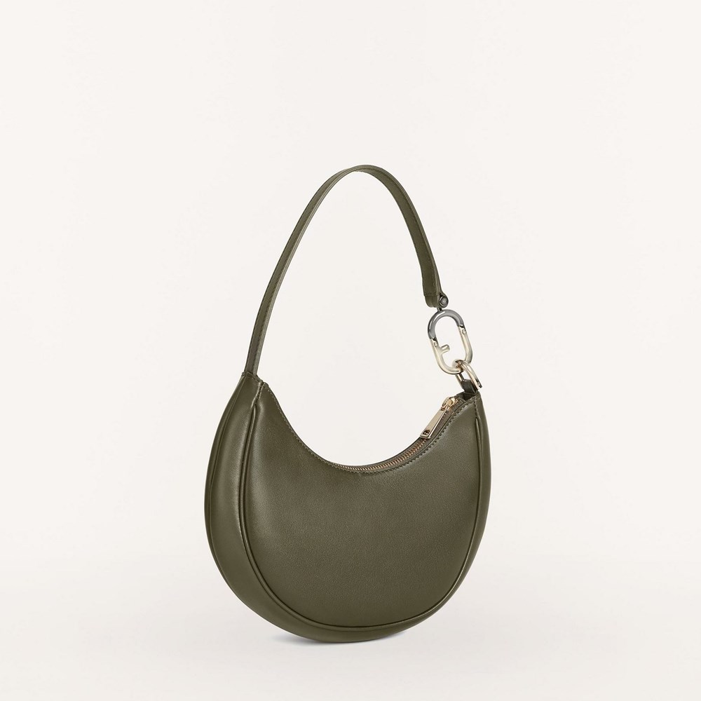 Women's Furla Primavera Shoulder Bags Green | 3805-NRIHE