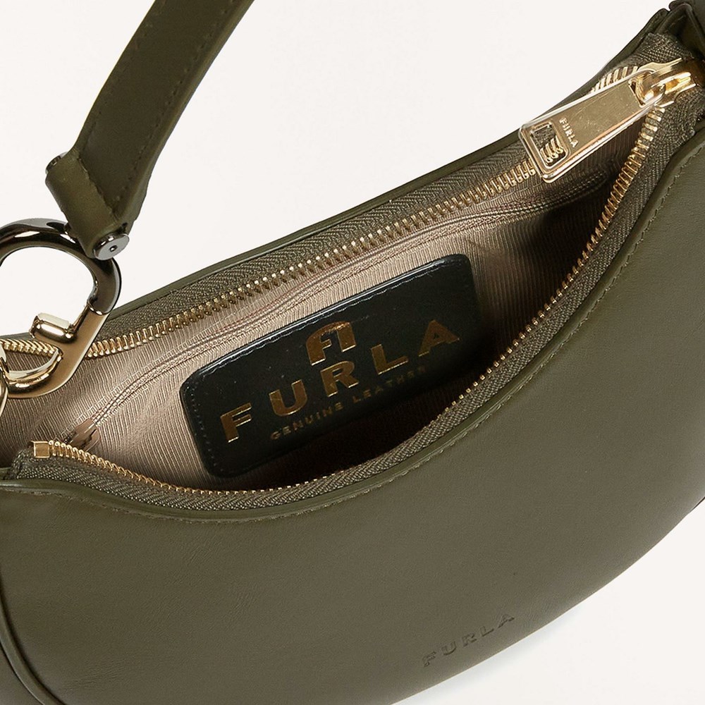 Women's Furla Primavera Shoulder Bags Green | 3805-NRIHE