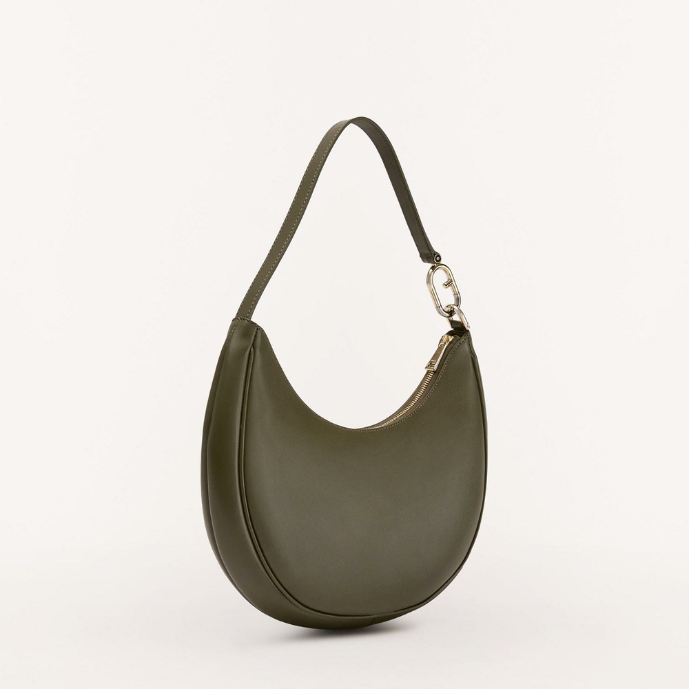 Women's Furla Primavera Shoulder Bags Green | 3920-KZULC