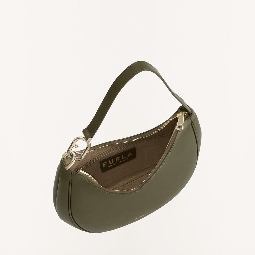 Women's Furla Primavera Shoulder Bags Green | 3920-KZULC