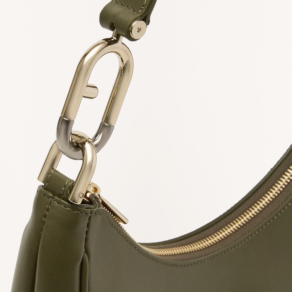 Women's Furla Primavera Shoulder Bags Green | 3920-KZULC