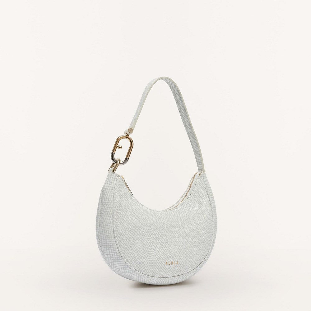 Women's Furla Primavera Shoulder Bags White | 9523-KMUZA