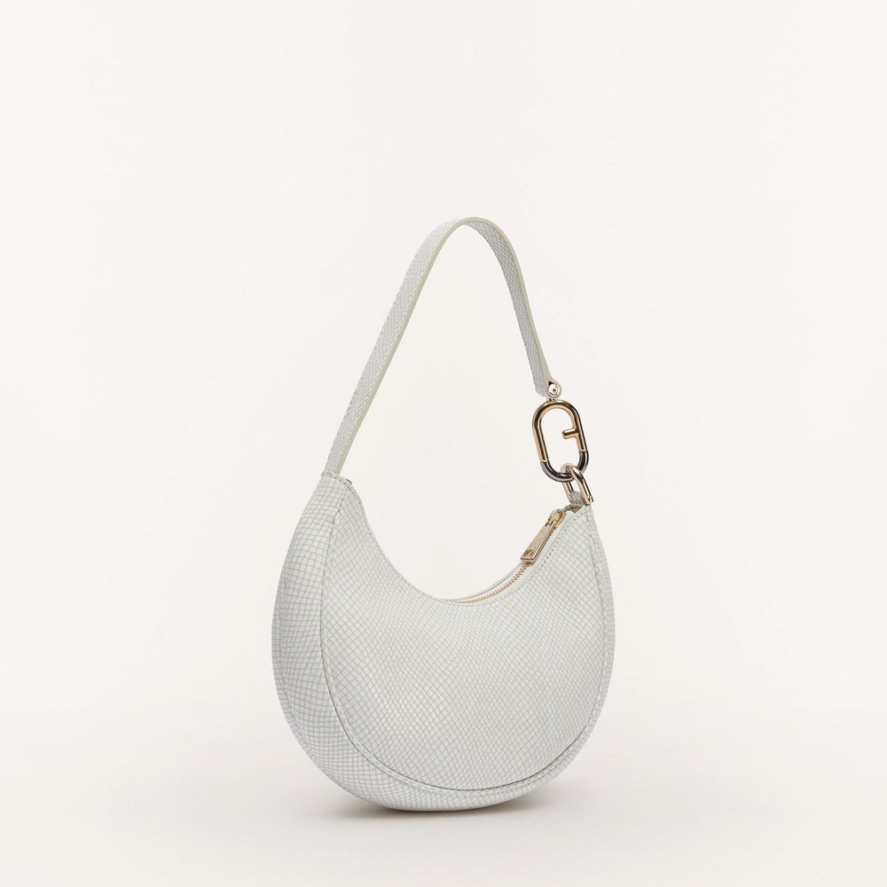 Women's Furla Primavera Shoulder Bags White | 9523-KMUZA