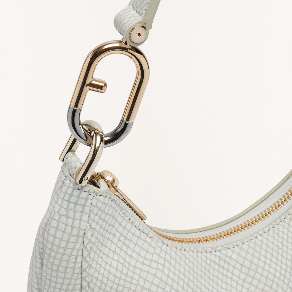 Women's Furla Primavera Shoulder Bags White | 9523-KMUZA