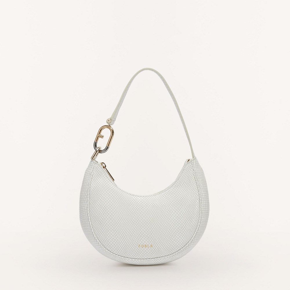 Women\'s Furla Primavera Shoulder Bags White | 9523-KMUZA