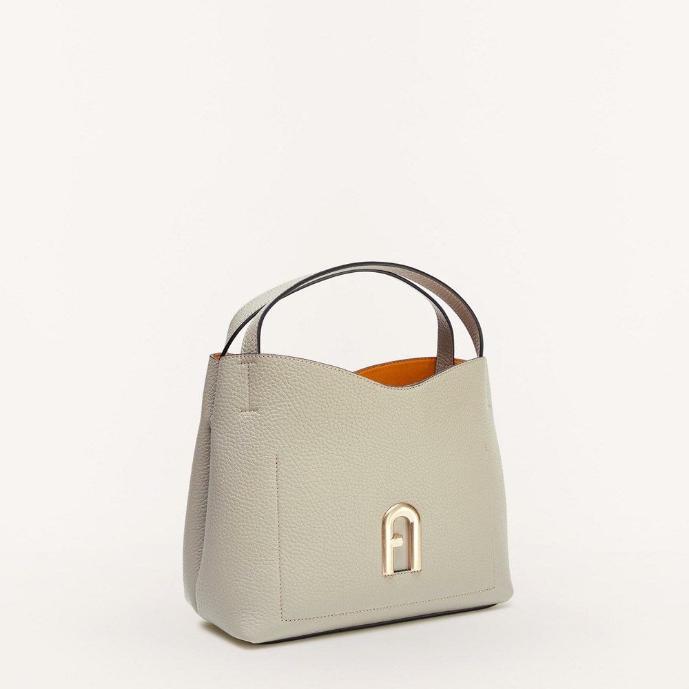 Women's Furla Primula Handbags Beige | 7516-TWNVJ