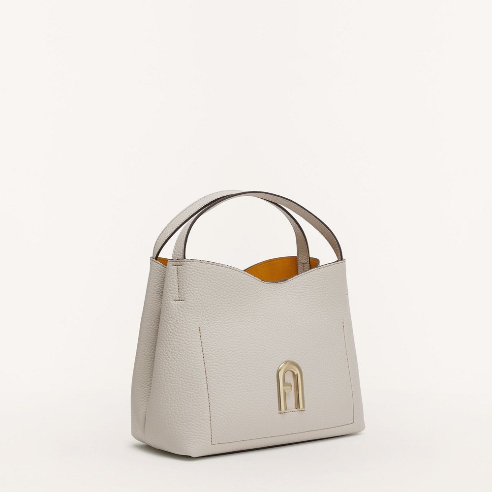 Women's Furla Primula Hobo Bags Beige | 4150-YZHWN